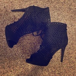 PEEPTOE BOOTIES